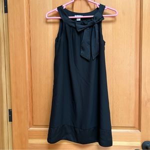 H&M Black Sheath Sleeveless Dress with Bow size 4
